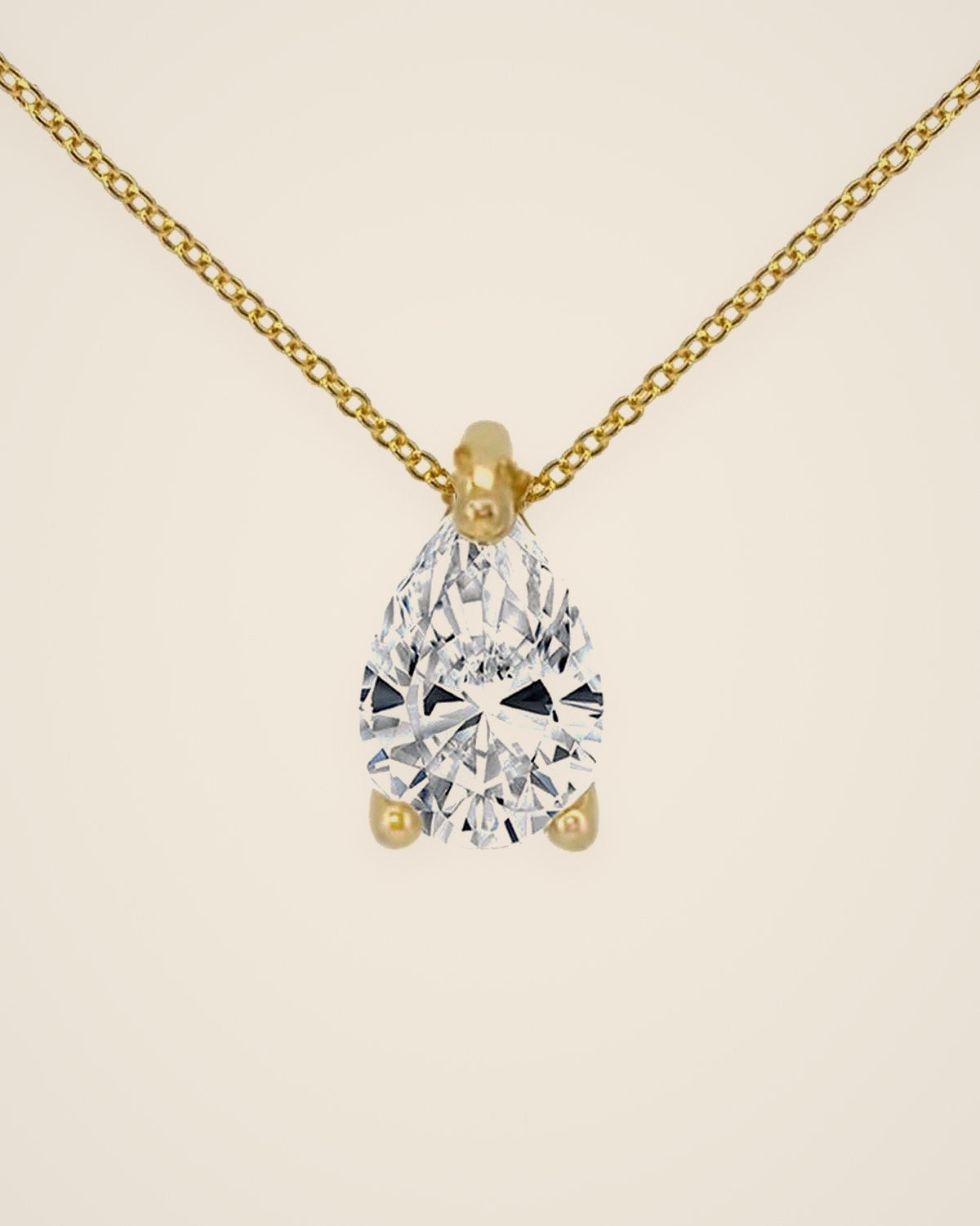 Moissanite pendant necklace