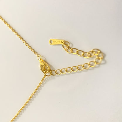 Minimalist Pear Moissanite Pendant Necklace — view 2