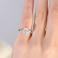 Luxury  D Color 2.0Carat  Asscher Cut Big Baguette Cut Moissanite Diamond Rings for Women Engagement