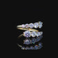 Eternity Ring 2.0 ct DE Color Round Moissanite Wedding Ring in 14K Yellow Gold Gift For Women