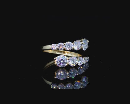Round Moissanite Eternity Wedding Band, 2 ctw