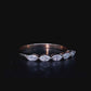Half Eternity Ring,total 0.5 Carat Rings Marquise Moissanite Ring Engagement Wedding Gold Rings