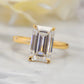 4.0 carat D color Emerald Brilliant Cut Moissanite Engagment Halo Ring for Womne Gift