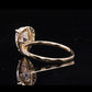 Halo Style 1 Carat 5x8mm Pear Cut DF VVS1 Moissanite Engagement Wedding Ring