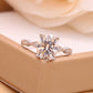 D Color Oval Brilliant Cut 4.0 carat 8x10mm Moissanite Halo Engagement Ring Solid 14K White Gold Ring