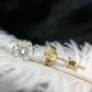 Flower Shaped 2.0 carat Moissanite Stud Earrings For Women Screw Back for Women