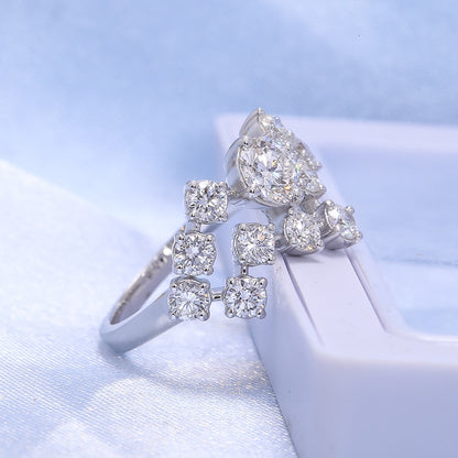 Round Moissanite Engagement Ring, 1.5 ctw — view 3