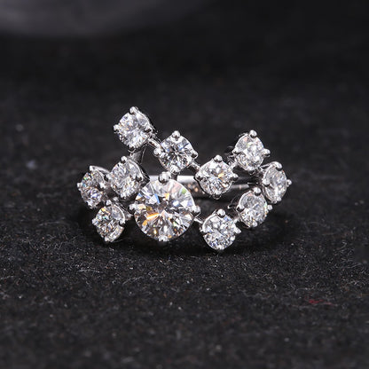 Round Moissanite Engagement Ring, 1.5 ctw — view 4