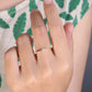 0.1ct Round Cut Moissanite  Engagement Ring Solid 10K Yellow Gold for Women