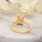 4.0 carat D color Emerald Brilliant Cut Moissanite Engagment Halo Ring for Womne Gift