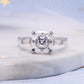 Luxury  D Color 2.0Carat  Asscher Cut Big Baguette Cut Moissanite Diamond Rings for Women Engagement