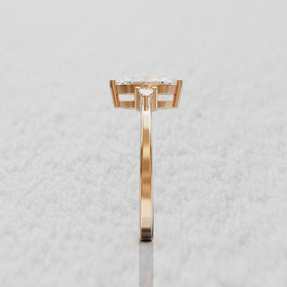 Marquise Moissanite Engagement Ring, 1.2 ctw — view 3