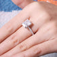 D Color Moissanite Ring 4.0 carat 8X10mm Radaint Cut engagement ring