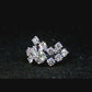 Sparkling total 1.5 carat 5mm Round Excellent  Moissanite Engagement Ring